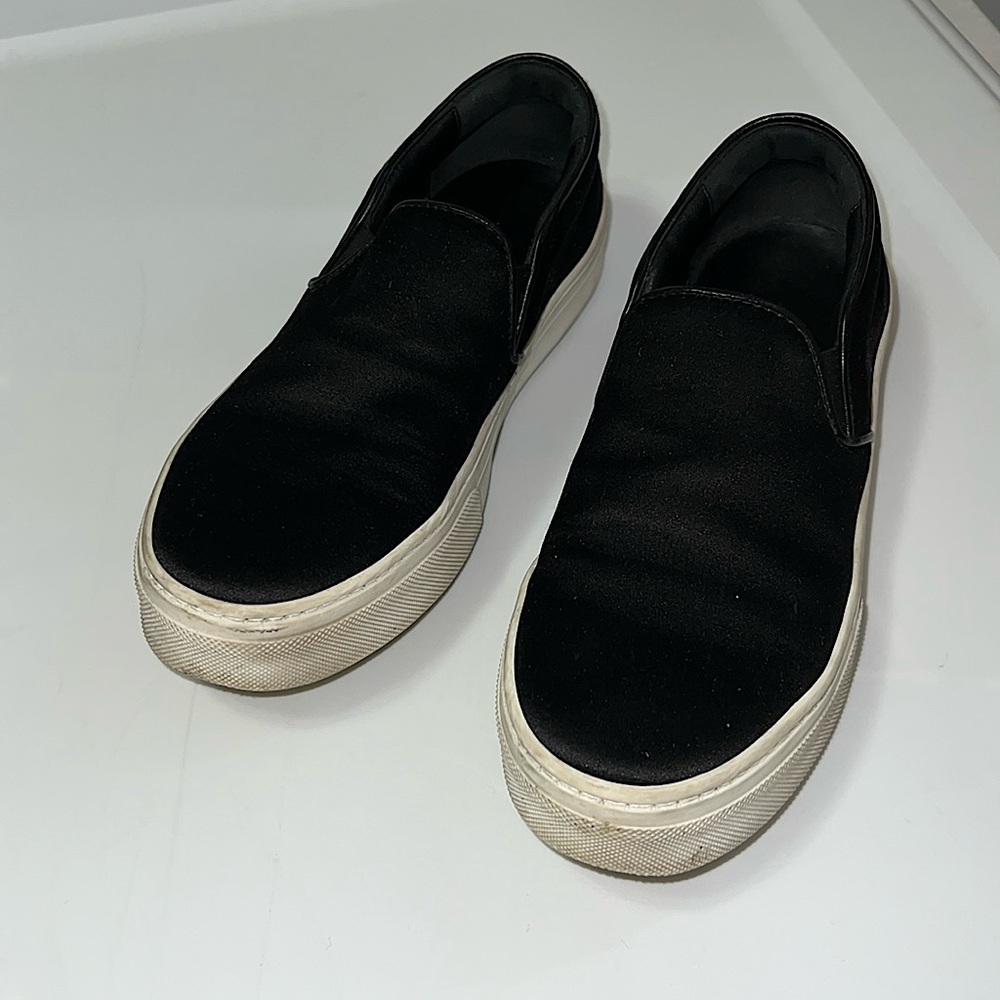 Celine Slip On Satin Sneaker. Size 35